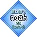 Price comparison product image Baby Boy Noah on board novelty car sign gift / present for new child / newborn baby