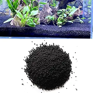 TALINOZ Aquarium Black Soil for Fish Tank Plants, Substrate for Aquarium Plants, Aquarium Soil for Live Plants, Aqua Soil, Black Gravel(500 Gram)