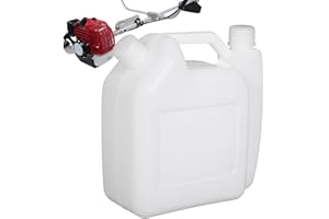 GENERIC Bouteille d'additif d'huile de mesure de 1,5 L, récipient de mélange à 2 temps, bouteille d'huile portable pour tronçonneuse, récipient de mesure d'huile moteur pour débroussailleuse