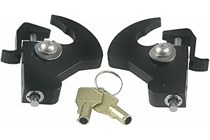 SWESGI Black Locking Detachable Latch Kit Rotary Docking Latch Cam Lock Kit for Screw Caps for Harley Davidson HD Dyna Luggage Rack Softail Sportster Touring Sissy Bar