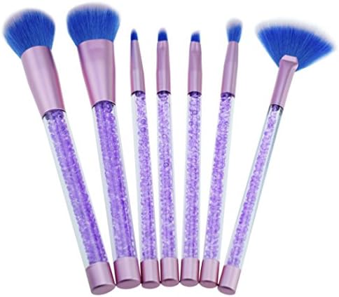 7Pcs Cosmetic Makeup Brush Set, GreatestPAK Lip Makeup Brush Eyeshadow Brush (Purple)
