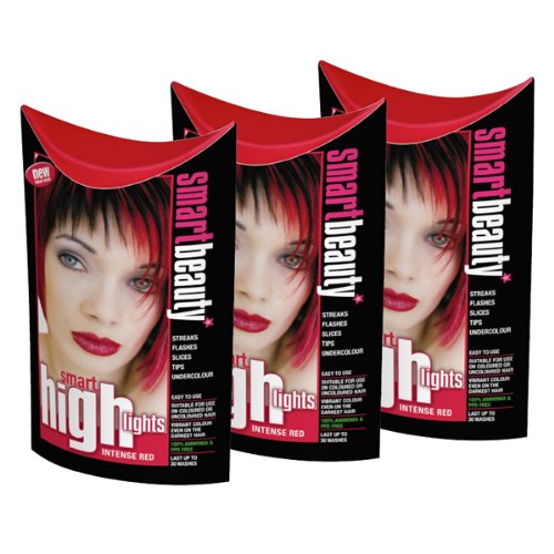 Smart Highlights Intense Red Hair Colour x 3