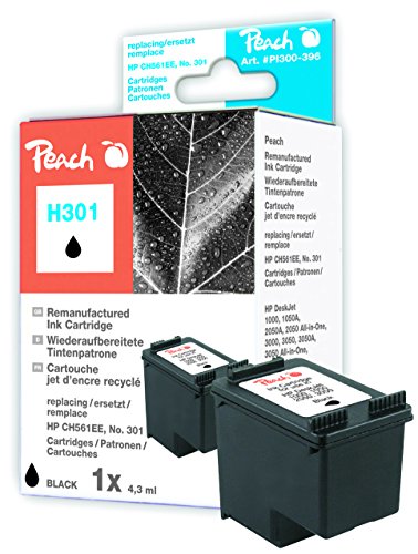 Peach Druckkopf schwarz kompatibel zu HP No. 301, CH561EE