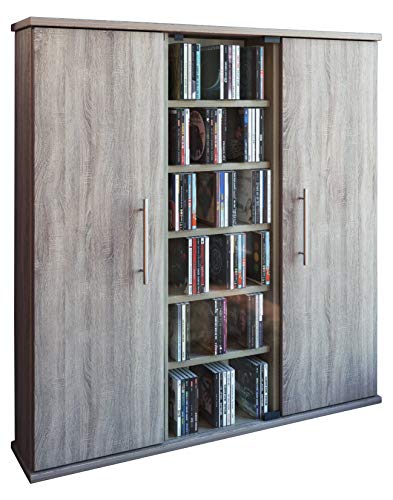 VCM 45029 Santo Tour pour 450 CD/DVD Imitation Structure Bois Chêne Sonoma