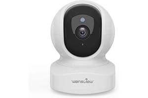 wansview Caméra Surveillance WiFi, 2K Caméra IP WiFi Intérieur avec Alerte instantanée, Audio Bidirectionnel pour Bébé/Animal de Compagnie - Q5 Blanche