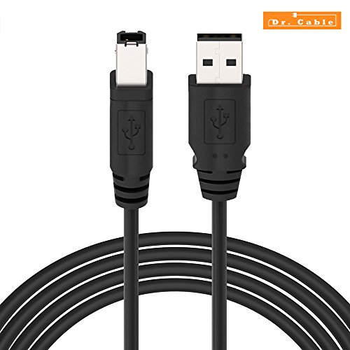 C  ble Printer  Act C  ble Imprimante USB 2 0 A vers B M  le pour les Imprimantes HP  Canon  Lexmark  Epson  Dell  Xerox  Samsung  Oki  Pixma  Hero etc   1 5m 