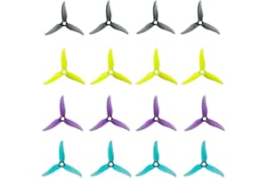 HEELAOORC 8pair Gemfan Hurricane 3520 Propeller 3.5X2X3 3-Blade Props for 3.5 Inch Quad with 5mm/3 Holes 1806-2004 Brushless Motor RC FPV Racing Drones Parts DIY