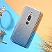 Produktbild EINFFHO Sony Xperia XZ2 Premium Silikon Hülle, [2 in 1] Kristall Glänzend Gradient Glitzer Weich Silikon Handyhülle Schutz Etui Bumper Schutzhülle Case Handy Hülle für Sony Xperia XZ2 Premium, blau