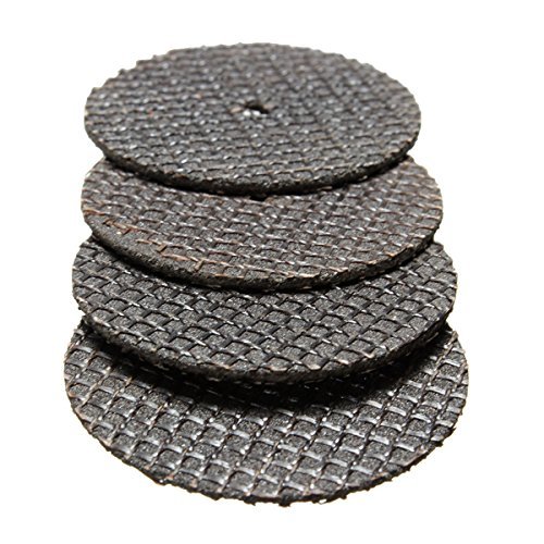 Sonline 25 Stk Trennscheiben Trennscheibe Satz 32mm mit Spanndorn Fuer Dremel Drehwerkzeug - 3