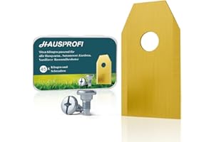HAUSPROFI 45 x tytanowe, bardzo ostre ostrza zamienne Nadają się do wszystkich robotów do koszenia Husqvarna Gardena Yard Force Universalne ostrza zamienne W zestawie 45 śrub