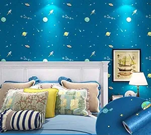 ANNA CREATIONS Self Adhesive Flower Wallpaper Waterproof Old Furniture Vinyl Stickers Wooden Door Wardrobe Desktop PVC Wall Papers (Kids/1)-18