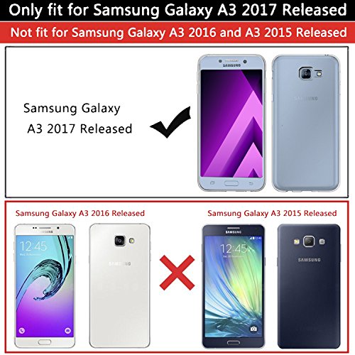 Samsung Galaxy A5 (2017) Hülle, KKtick Transparente Kratzfeste Schutzhülle Crystal Clear Bumper Premium TPU Silikon Durchsichtige Handyhülle für Samsung Galaxy A5 (2017) 5.2 Zoll Case Cover - 2