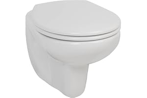 Saqu Ecoline Hänge-WC mit Tiefspül 36x54x34,5cm Weiß - Wand-WC - Keramik
