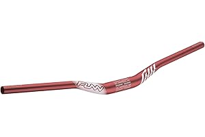Funn Manillar de Bicicleta de Montaña Full On con Abrazadera de Barra de 35mm y Ancho de 785mm, Manillar de MTB Rojo (Elevación de 30mm)