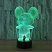 Produktbild 3D Koala Form Nachtlicht Stereo Vision Tischlampe 7 Farben Ändern LED USB Nacht Dekor Baby Schlaf Beleuchtung Kreative Geschenke