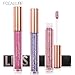 TOPBeauty Fashion Women Glitter Lip Makeup Waterproof Lip Gloss Nude Glitter Shimmer Focallure Lipstick Lip Kit #35