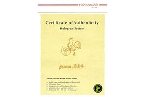 Hahnemühle 10640397 Digital FineArt Cerificate of Authenticity Boîte de 50 hologrammes Format A4 210 x 297 mm