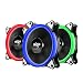 Produktbild Gehäuselüfter, AIGO RGB LED 120mm Quiet Edition High Airflow Einstellbare Farbe LED Lüfter für Computer Gehäuse, CPU Kühler und Heizkörper