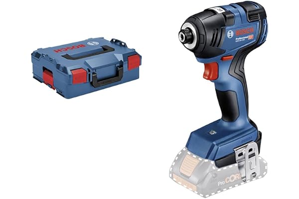 Bosch Professional 18V System visseuse à chocs sans-fil GDR 18V-200 (couple maxi de 200 Nm, avec 1/2 calage L-BOXX pour accessoires, calage L-BOXX, L-BOXX)