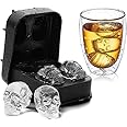 Mossio Large Diamond Ice Cube Tray with Lid, Spespo 3D Diamond Ice Cube Moulds with 4Pcs Snowflake Plugs, Bpa Free Silicone Ice Cube Maker for Freezer, Whiskey, Cocktail and Party Drinks