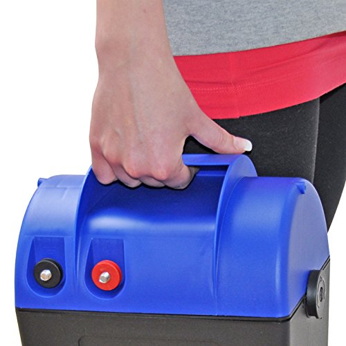 ANGEBOT: 9V Weidezaungerät Extra Power 9V von VOSS.farming mit Zubehör, mobiles Elektrozaungerät für Pferde, Kühe, Rinder und Schafe