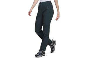 Ambayz Softshellhose Damen Wasserdicht Winddicht Fleece Gefüttert Outdoor Wandern Skihose Isolierende Hose für Damen