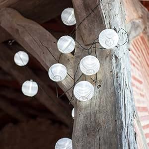 Solar-Lichterkette Mit 10 LED Lampions – 240 Cm Für Garten & Terrasse | Außenleuchten Mit Solarbetrieb
