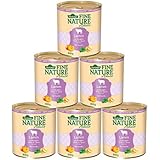 Dehner Fine Nature Hundefutter Adult, Lebensqualität, Lamm, 6 x 800 g (4800 g)
