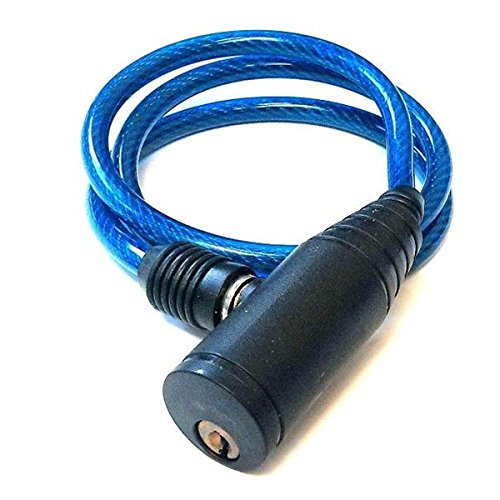 Color Azul Cable de acero candado de bicicleta de ciclo alambre cadena