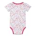 JIAJIA Newborn Baby Girls Pink Butterfly Short Sleeve Summer Onesies 3-6 Months