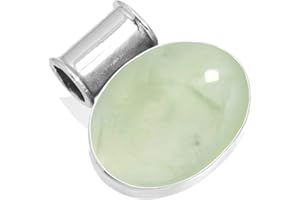 JEWELOPORIUM 925 Sterling Silver Statement Pendant for Women 12x16 Oval Gemstone Handmade Jewelry for Gift (99558_P)