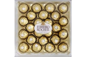 Ferrero Rocher - paquet de 24 pièces croquantes au chocolat au lait avec noisettes et fourrage crémeux - 300g