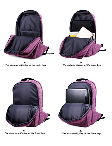 EssVita Vintage Rucksack Herren Damen Unisex School Student Oxford Laptop Rucksack Retro Rucksäcke Schulrucksack - 7