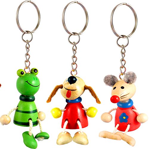 German Trendseller® – 12 x Schlüsselanhänger Tierkinder ┃ Mitgebsel ┃ Diese Süßen Schlüssel Tiere wollen Dich auf deiner Reise begleiten ✔ - 2