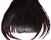 THICK CLIP IN ON FRINGE BANGS WITH SIDE FACE FRAMING LAYERS CUSTOM MADE FREE COLOUR MATCH SERVICE (DARK BROWN (2))