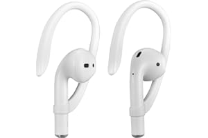 Earhooks para AirPods 4 AirPods 3 AirPods 2 AirPods Pro AirPods Pro 2, ICARER Auriculares de Actividades Deportivas Ear Hooks para AirPods 4 AirPods 3 AirPods 2 AirPods Pro AirPods Pro 2 -Blanco