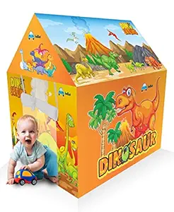 FunBlast Dinosaur Tent House for Kids - Play Tent House for Children, Girls and Boys (Multicolor)