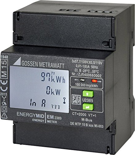 GOSSEN METRAWATTThree-Phase Counter with Connection on Digital Transformer U2389-V021 Compatibility Mid: yes 1 pc.)