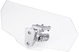 HEADERBS Deflector de viento para parabrisas ajustable universal para motocicleta