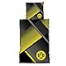 Produktbild Borussia Dortmund Bettwäsche "Punkteverlauf", Schwarzgelb, Baumwolle, BVB-Emblem one size