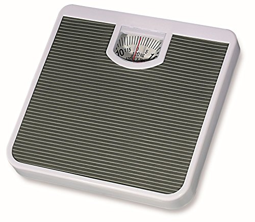 Körperwaage mechanisch Badwaage Personenwaage Gewicht Waage analog 120 kg (Dunkel) - 2
