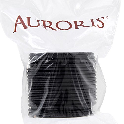 Auroris 10 m Rolle Lederband, rund Durchmesser 4 mm, schwarz - 2