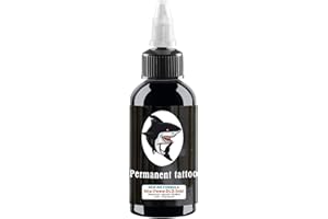 UMIKAKITchen-Ink - Inchiostro professionale per tatuaggi,​pigmento ultra black, colore nero, 60 ml