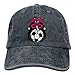 Produktbild Hoswee Unisex Kappe/Baseballkappe, Red Snake On Ftball Denim Hat Adjustable Womens Mini Baseball Caps
