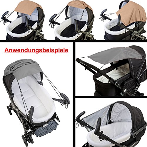 Sonnensegel (UV-Schutz 50+) für Buggy / Kinderwagen (Oxford Polyester) - 7