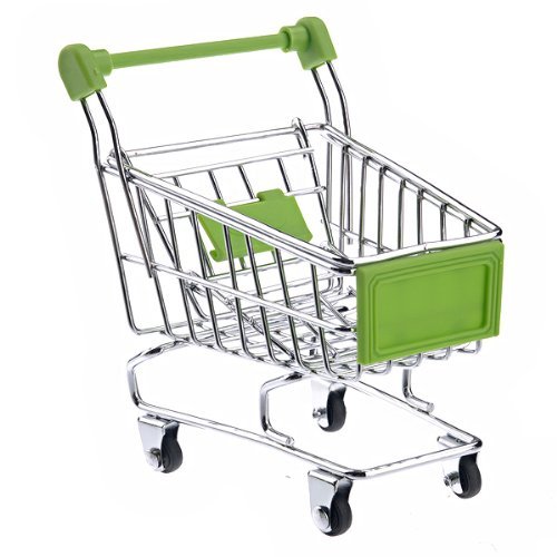 Mr.yyg Mini carrito de la compra de juguete simulación Mini carrito de juegos para niños casa juguetes 1 verde