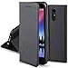 Price comparison product image Moozy case Flip cover for LG K4 2017, Black - Smart Magnetic Flip case with folding stand