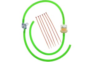 GOOFIT Tubo Gasolina 8mm con Filtro Combustible Moto con Llave Aceite Universal reemplazo para Pit Bike Scooter y Ciclomotor Motor Bciclete ATV Quad Go Kart Verde