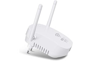 KOSIY WLAN Verstärker WLAN Repeater 1200 Mbit/s, WiFi Verstärker Dualband WiFi Repeater 5GHz & 2.4GHz, 1 LAN/WAN Port, 4 Modus, Supports 35 Gevices, Kompatibel Allen WLAN Geräten.E(KO427)
