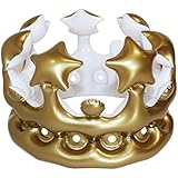 NPW Inflatable Crown Photo Booth Selfie Prop - Queen For The Day Fancy Dress